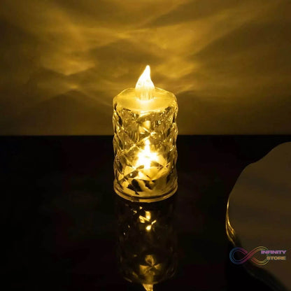Flameless and Smokeless Decorative Candles LED Tea Light (1 Pc) - infinityexculsivestore.com