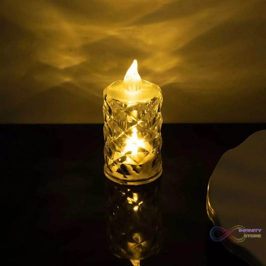 Flameless and Smokeless Decorative Candles LED Tea Light (1 Pc) - infinityexculsivestore.com