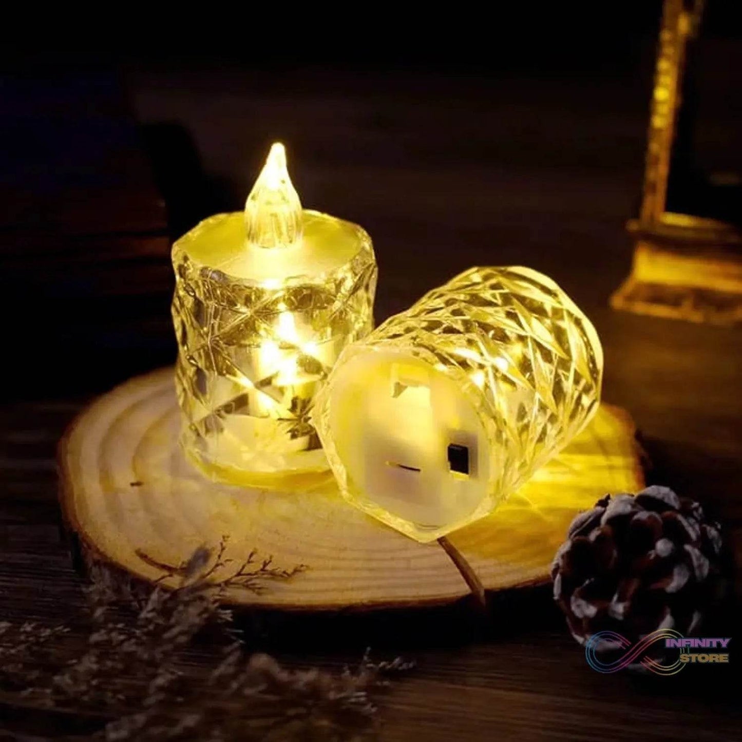 Flameless and Smokeless Decorative Candles LED Tea Light (1 Pc) - infinityexculsivestore.com