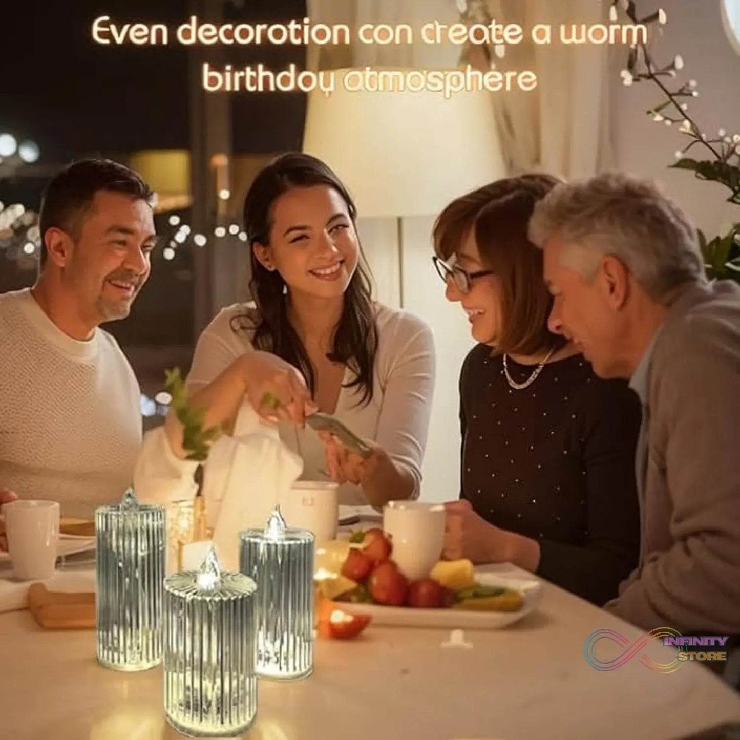 Flameless and Smokeless Decorative Candles LED Tea Light (1 Pc) - infinityexculsivestore.com