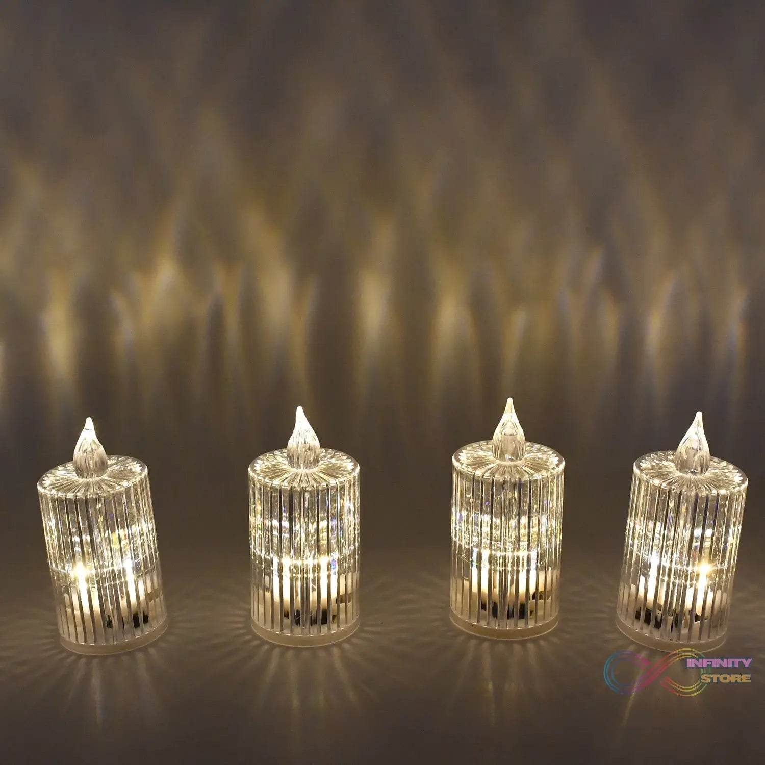 Flameless and Smokeless Decorative Candles LED Tea Light (24 Pcs Set) - infinityexculsivestore.com