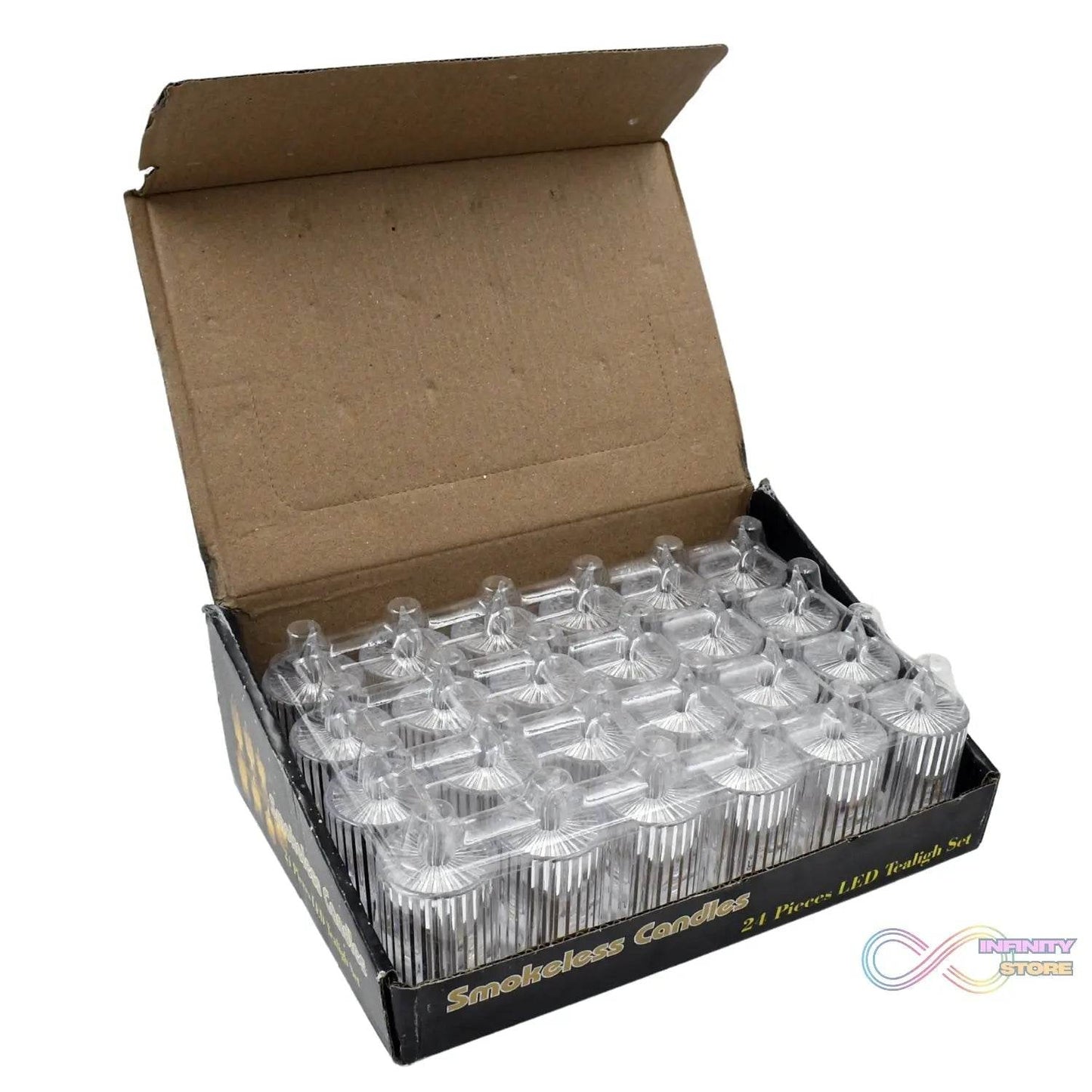 Flameless and Smokeless Decorative Candles LED Tea Light (24 Pcs Set) - infinityexculsivestore.com