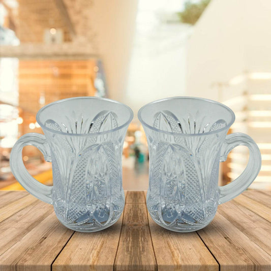 Flashing Cup LED Water Sensor Light up Cup with Handle for Home Kitchen Fun Luminous Water Cup, Party / Birthday / Nightclub / Christmas / Disco Entertainment Cup (2 Pcs Set) - infinityexculsivestore.com