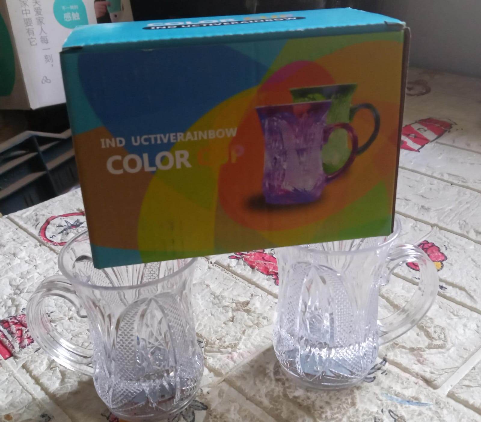 Flashing Cup LED Water Sensor Light up Cup with Handle for Home Kitchen Fun Luminous Water Cup, Party / Birthday / Nightclub / Christmas / Disco Entertainment Cup (2 Pcs Set) - infinityexculsivestore.com