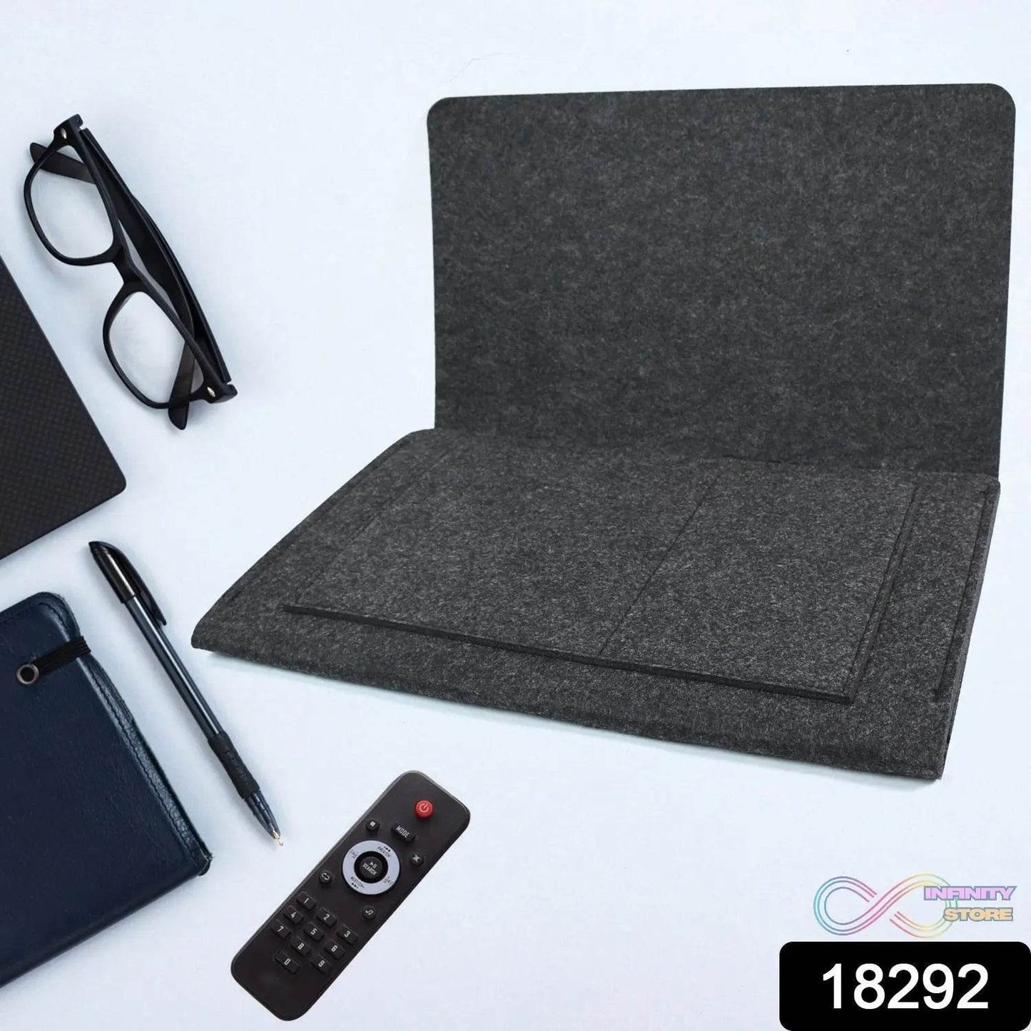 Flat Bedside Caddy, Bed Side Pocket Storage Organizer Bag with 5 Pockets (1 Pc) - infinityexculsivestore.com