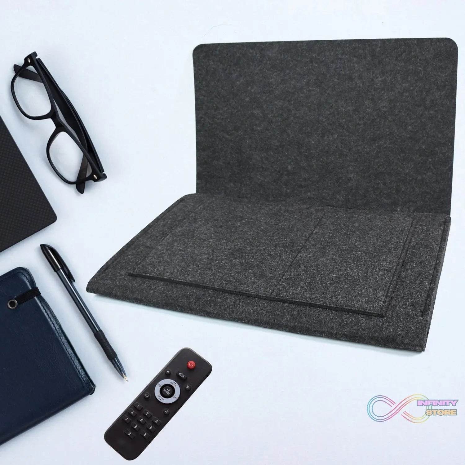 Flat Bedside Caddy, Bed Side Pocket Storage Organizer Bag with 5 Pockets (1 Pc) - infinityexculsivestore.com