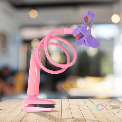 Flexible 360 Degree Portable Foldable Lazy Stand Bracket Cell Phone Holder (1 Pc) - infinityexculsivestore.com