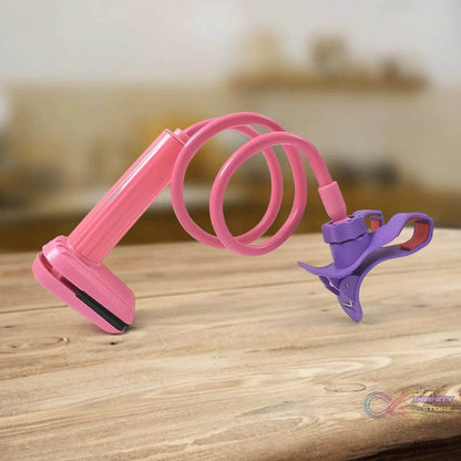 Flexible 360 Degree Portable Foldable Lazy Stand Bracket Cell Phone Holder (1 Pc) - infinityexculsivestore.com