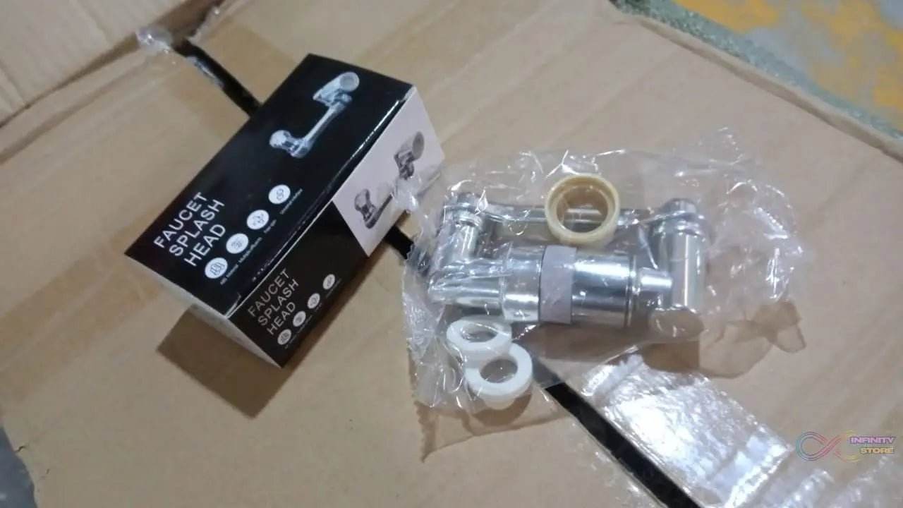 Flexible Faucet Splash Head Extender Aerator, Universal Splash Filter Faucet Sprayer (1 Set) - infinityexculsivestore.com