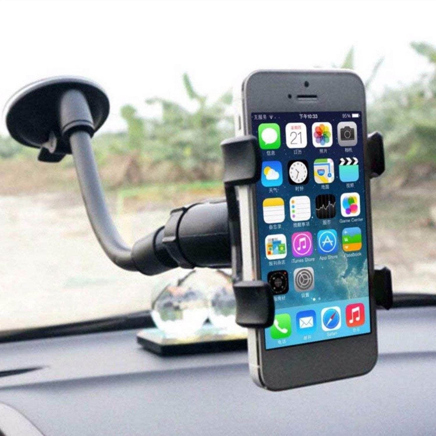 Flexible Mobile Stand Multi Angle Adjustment with 360 Degree Adjustment For Car & Home Use Mobile Stand - infinityexculsivestore.com