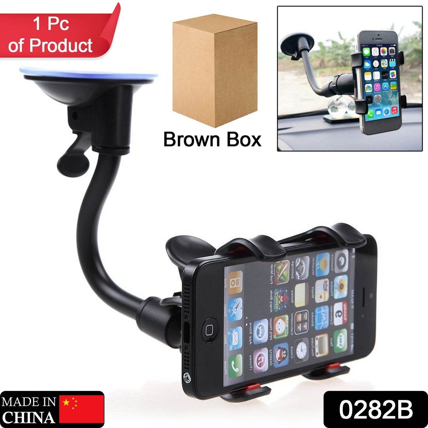Flexible Mobile Stand Multi Angle Adjustment with 360 Degree Adjustment For Car & Home Use Mobile Stand - infinityexculsivestore.com