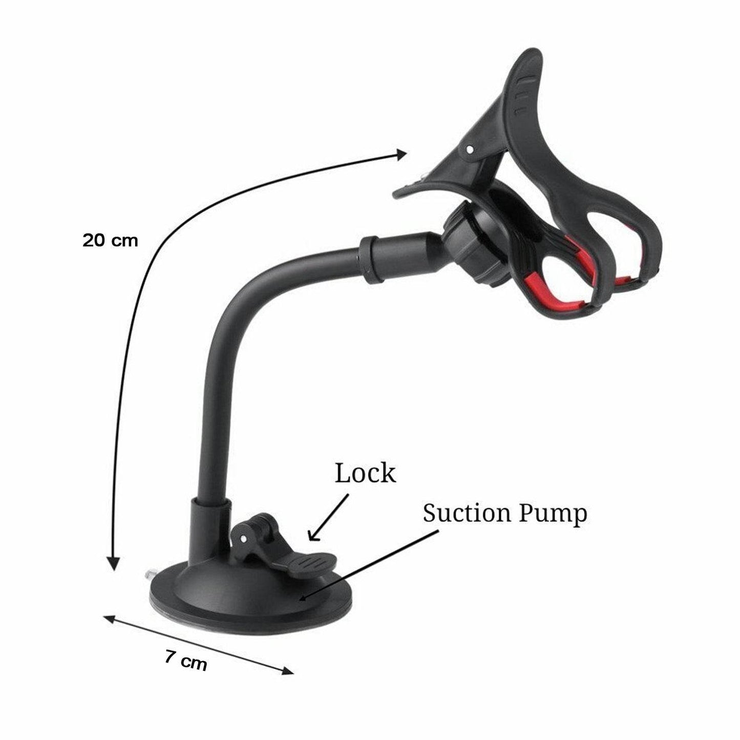 Flexible Mobile Stand Multi Angle Adjustment with 360 Degree Adjustment For Car & Home Use Mobile Stand - infinityexculsivestore.com