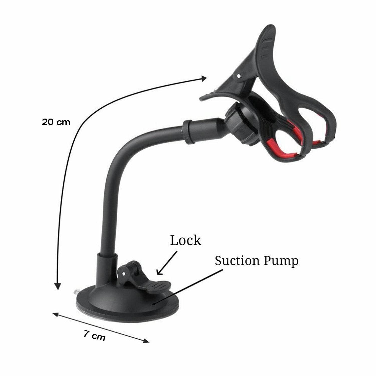 Flexible Mobile Stand Multi Angle Adjustment with 360 Degree Adjustment For Car & Home Use Mobile Stand - infinityexculsivestore.com