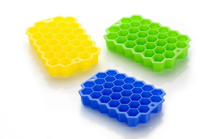 Flexible Silicone Ice Cube Tray, 37 Small Cubes , Fridge Use - infinityexculsivestore.com