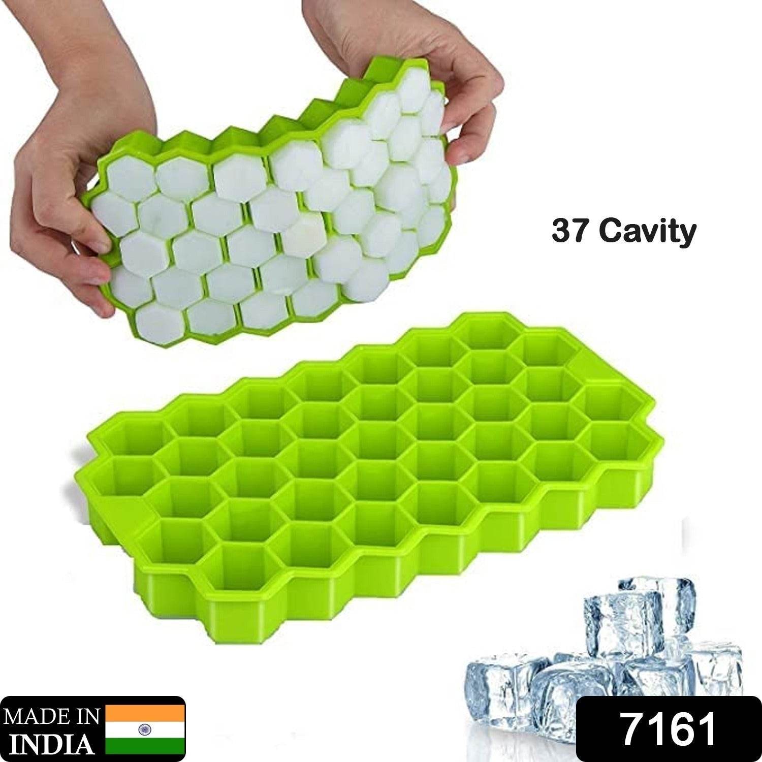 Flexible Silicone Ice Cube Tray, 37 Small Cubes , Fridge Use - infinityexculsivestore.com