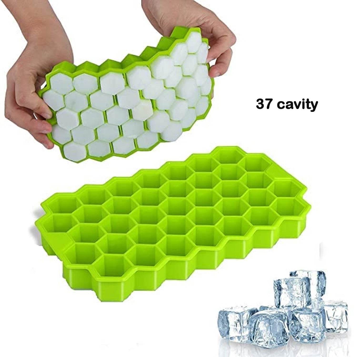 Flexible Silicone Ice Cube Tray, 37 Small Cubes , Fridge Use - infinityexculsivestore.com