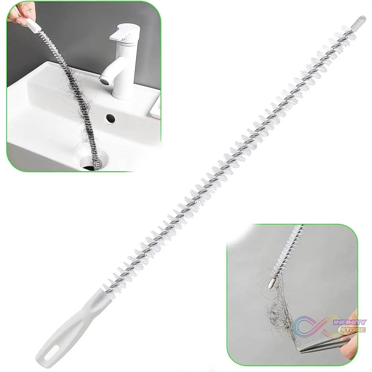 Flexible Sink Cleaning Brush Water Pipe Drain Dredge Tool (48 CM / 1 Pc) - infinityexculsivestore.com