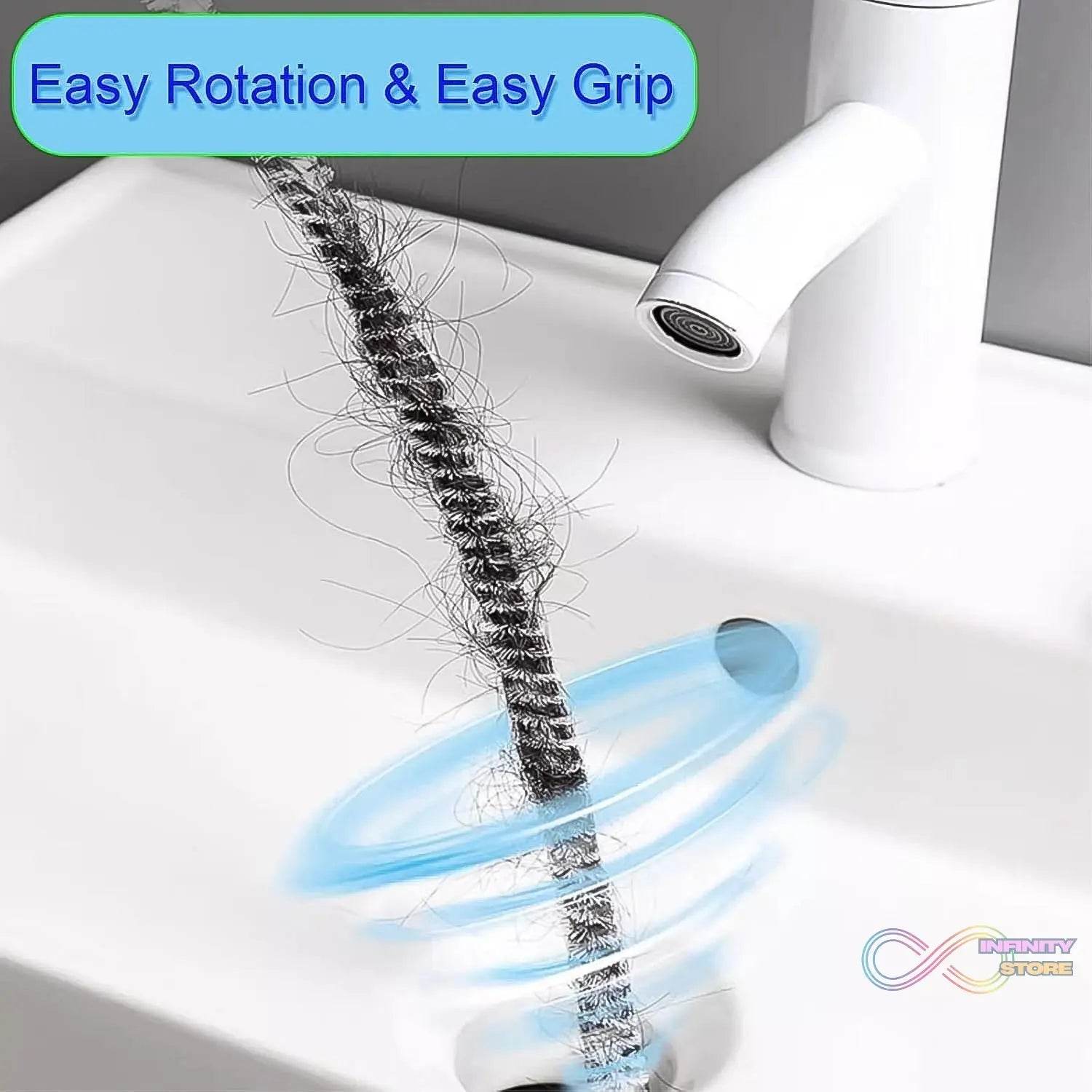 Flexible Sink Cleaning Brush Water Pipe Drain Dredge Tool (48 CM / 1 Pc) - infinityexculsivestore.com