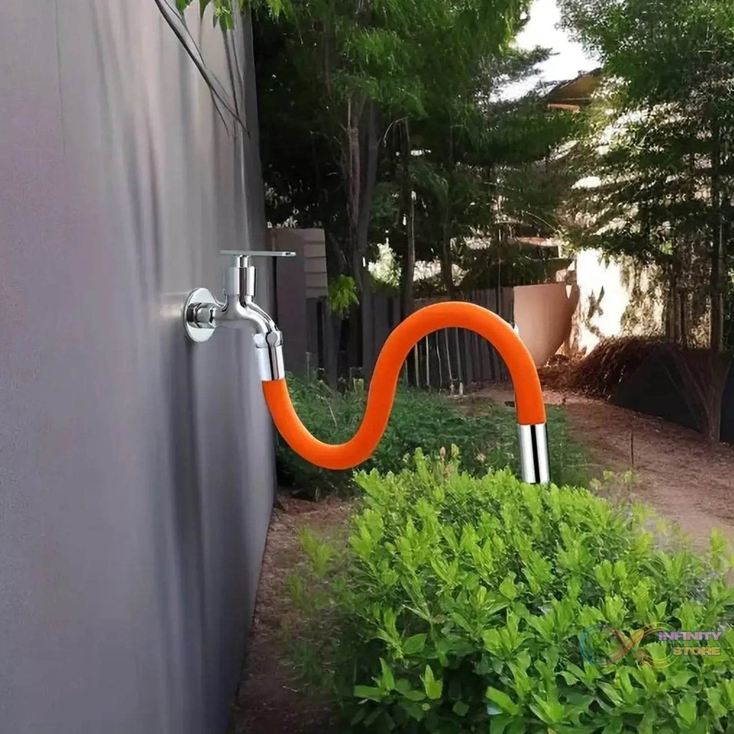 Flexible Water Tap Extender - 360° Adjustable Foaming Extension Tube with Connector (46cm) - infinityexculsivestore.com