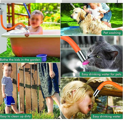 Flexible Water Tap Extender, Universal Foaming Extension Tube with Connector, 360 Free Bending Faucet Extender, Adjustable Sink Drain Extension (18cm) - infinityexculsivestore.com