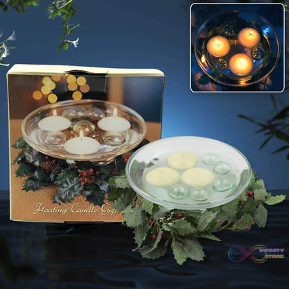 Floating Candle Holder (1 Pc): Romantic Ambiance, Table Decor - infinityexculsivestore.com