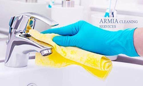 Flock line Reusable Rubber Hand Gloves (Blue) - 1pc - infinityexculsivestore.com