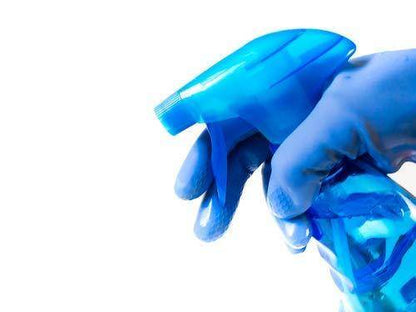 Flock line Reusable Rubber Hand Gloves (Blue) - 1pc - infinityexculsivestore.com