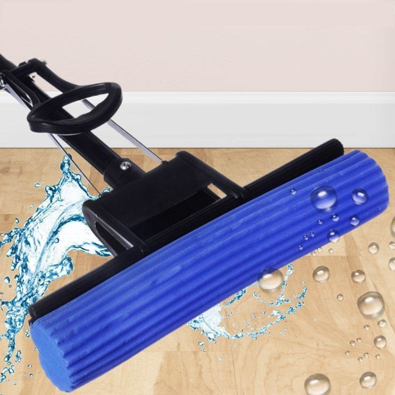 Floor Cleaning Squeeze Mop with Adjustable Telescopic Handle Squeegee Absorber Sponge Cleaner Pocha for Home Kitchen Bathroom (1 Pc) - infinityexculsivestore.com