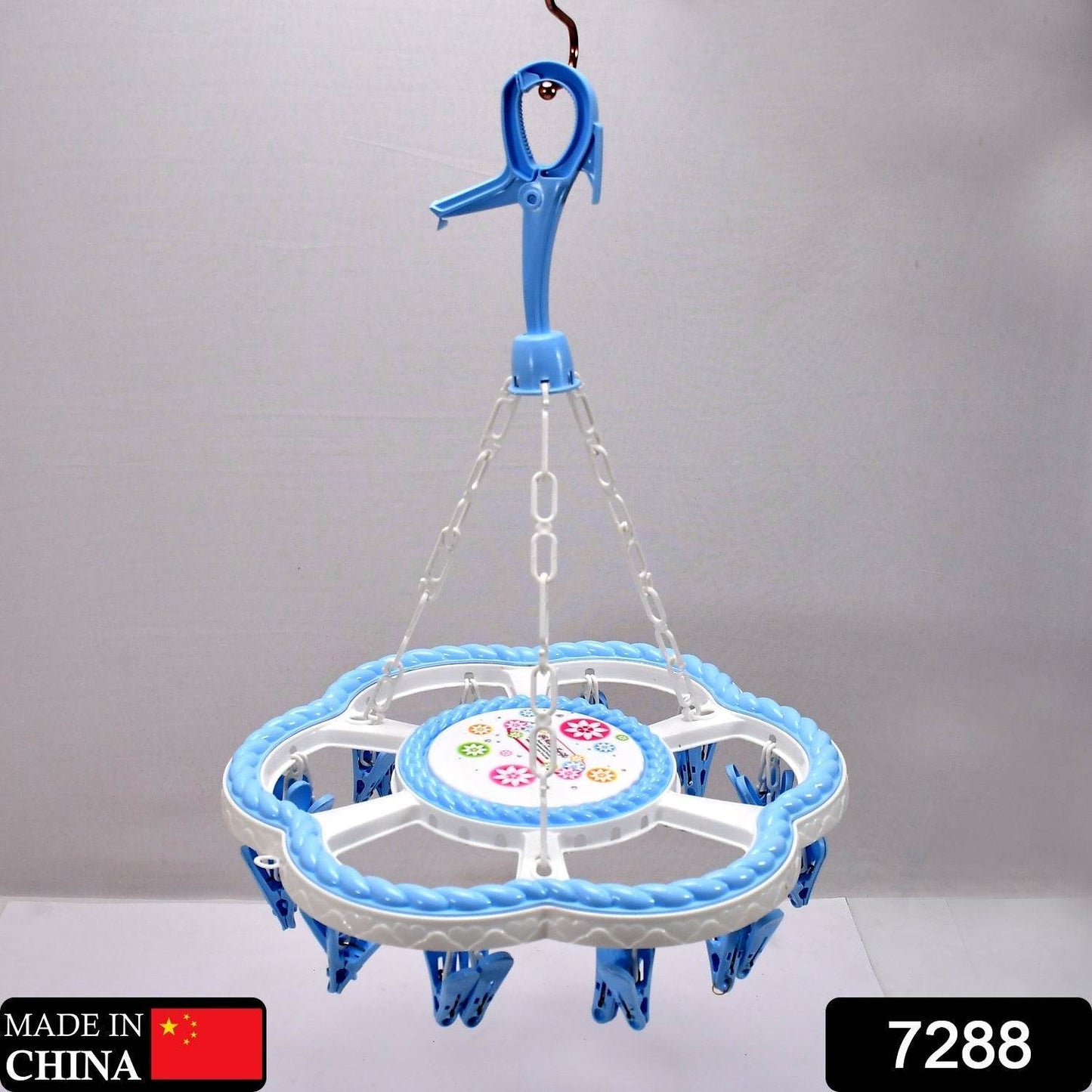 Flower Hanging Hanger 24 Clips Plastic Hanger - infinityexculsivestore.com