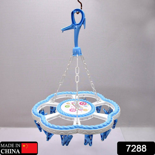 Flower Hanging Hanger 24 Clips Plastic Hanger - infinityexculsivestore.com