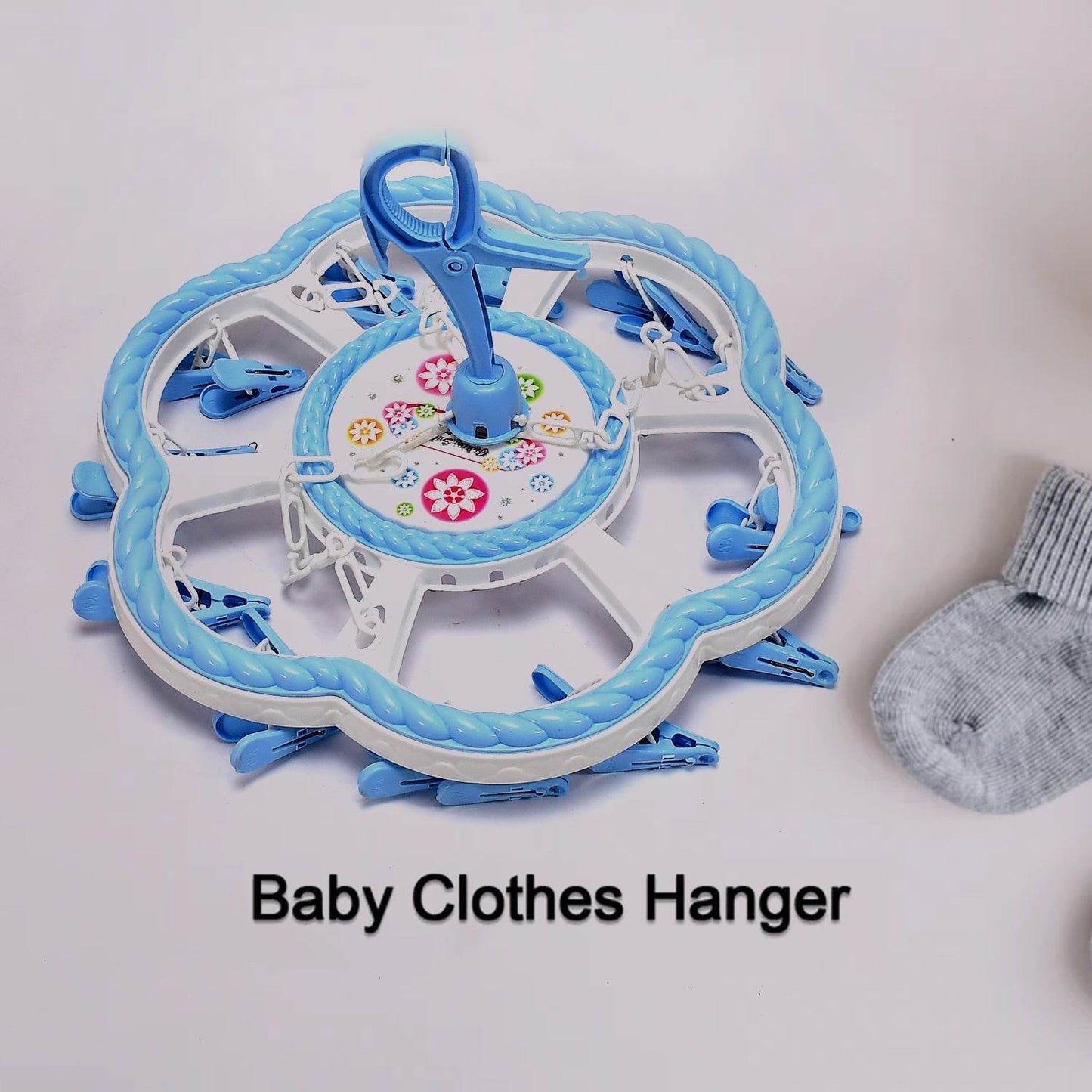 Flower Hanging Hanger 24 Clips Plastic Hanger - infinityexculsivestore.com