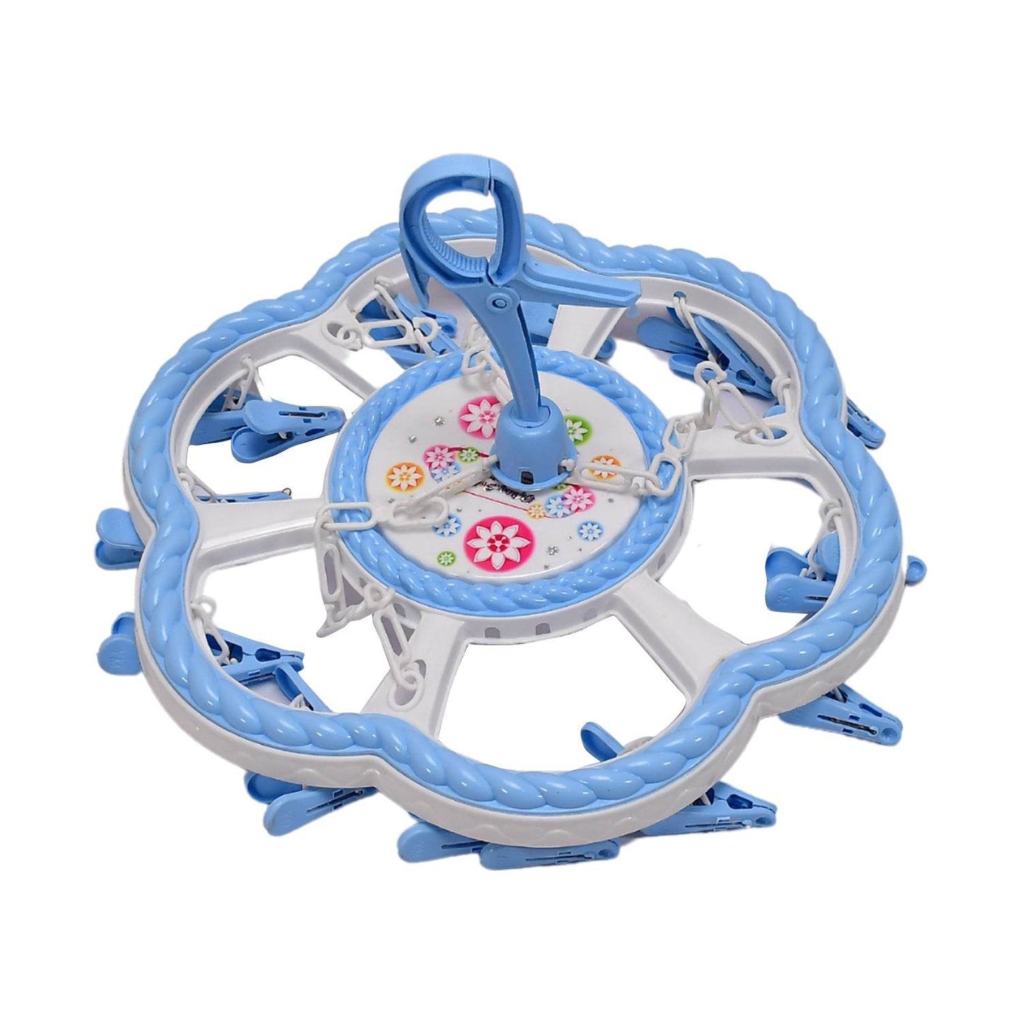 Flower Hanging Hanger 24 Clips Plastic Hanger - infinityexculsivestore.com