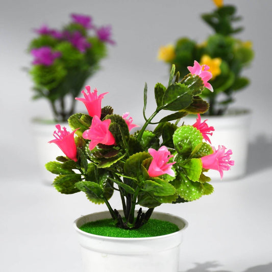 Flower Pot Artificial Decoration Plant | Natural Look & Plastic Material For Home , Hotels , Office & Multiuse Pot - infinityexculsivestore.com