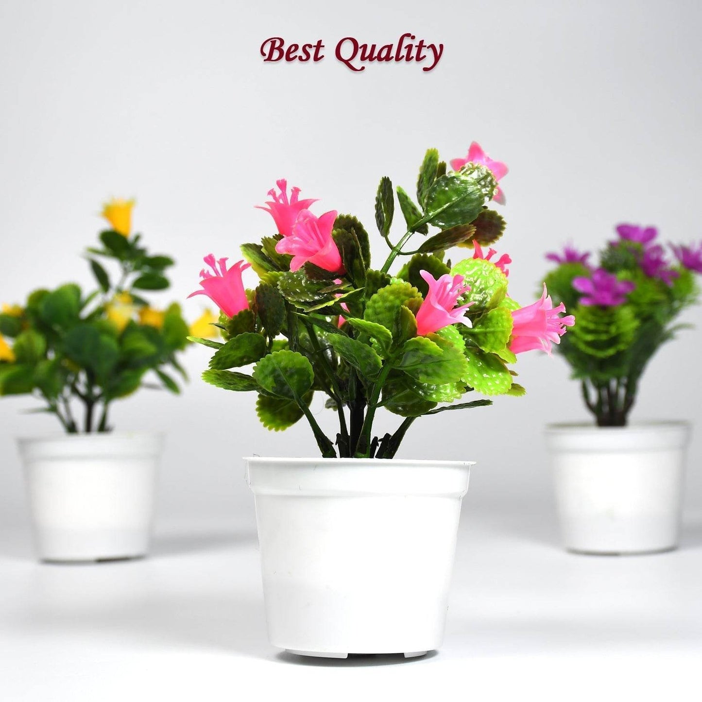Flower Pot Artificial Decoration Plant | Natural Look & Plastic Material For Home , Hotels , Office & Multiuse Pot - infinityexculsivestore.com