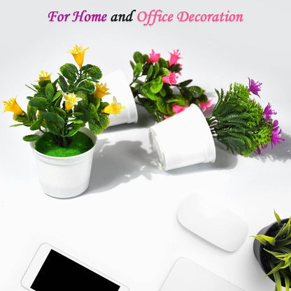 Flower Pot Artificial Decoration Plant | Natural Look & Plastic Material For Home , Hotels , Office & Multiuse Pot - infinityexculsivestore.com