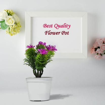 Flower Pot Artificial Decoration Plant | Natural Look & Plastic Material For Home , Hotels , Office & Multiuse Pot - infinityexculsivestore.com