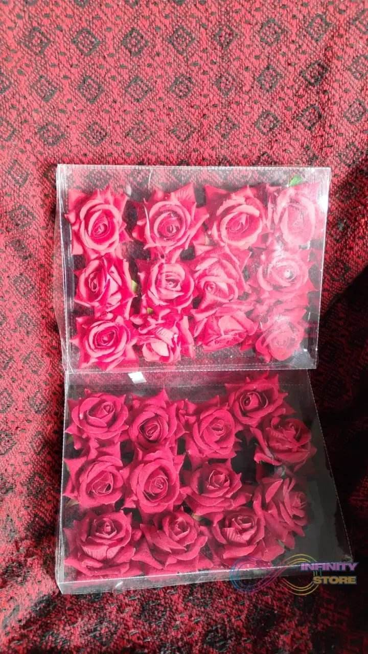 Flower Rose Hair Pin / Clip Velvet Flower Design (12 pcs Set) - infinityexculsivestore.com