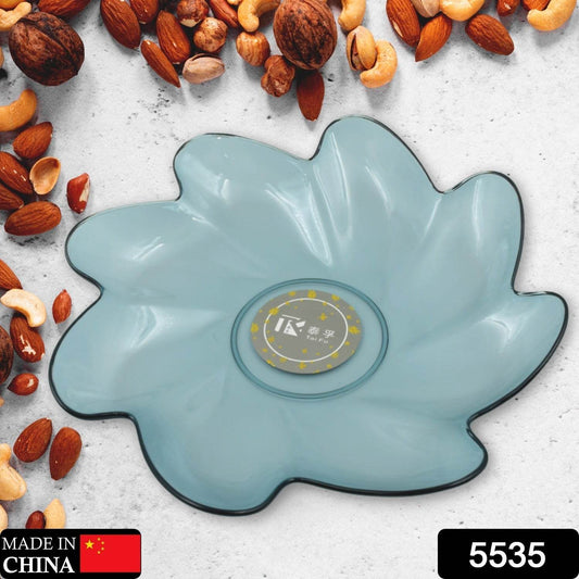 Flower Shape Plastic Dinner / Fruit Plate / Tray / Snacks / Breakfast Plate friendly Plastic Plate for Kids Party Supplies Birthday Holiday Party Dinnerware Supplies (1 Pc) - infinityexculsivestore.com