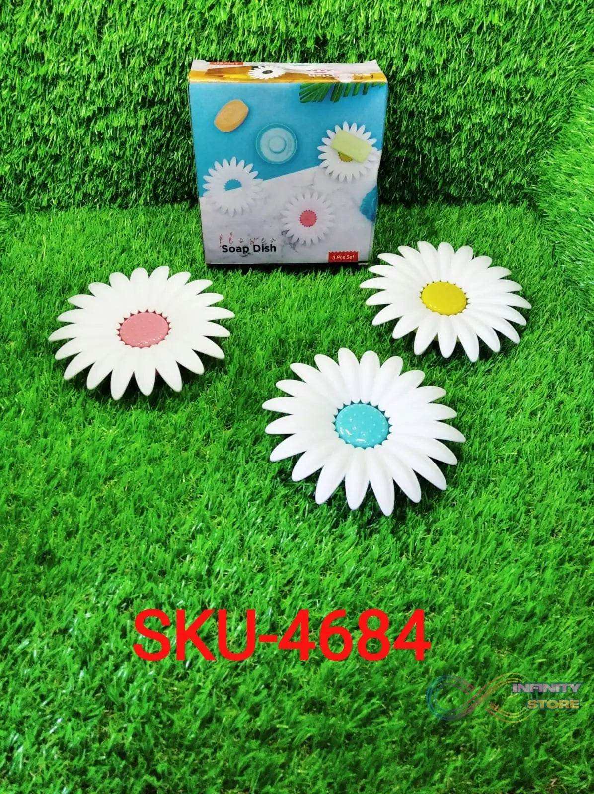 Flower Shape Portable Soap Dish Holder Soap Case - infinityexculsivestore.com