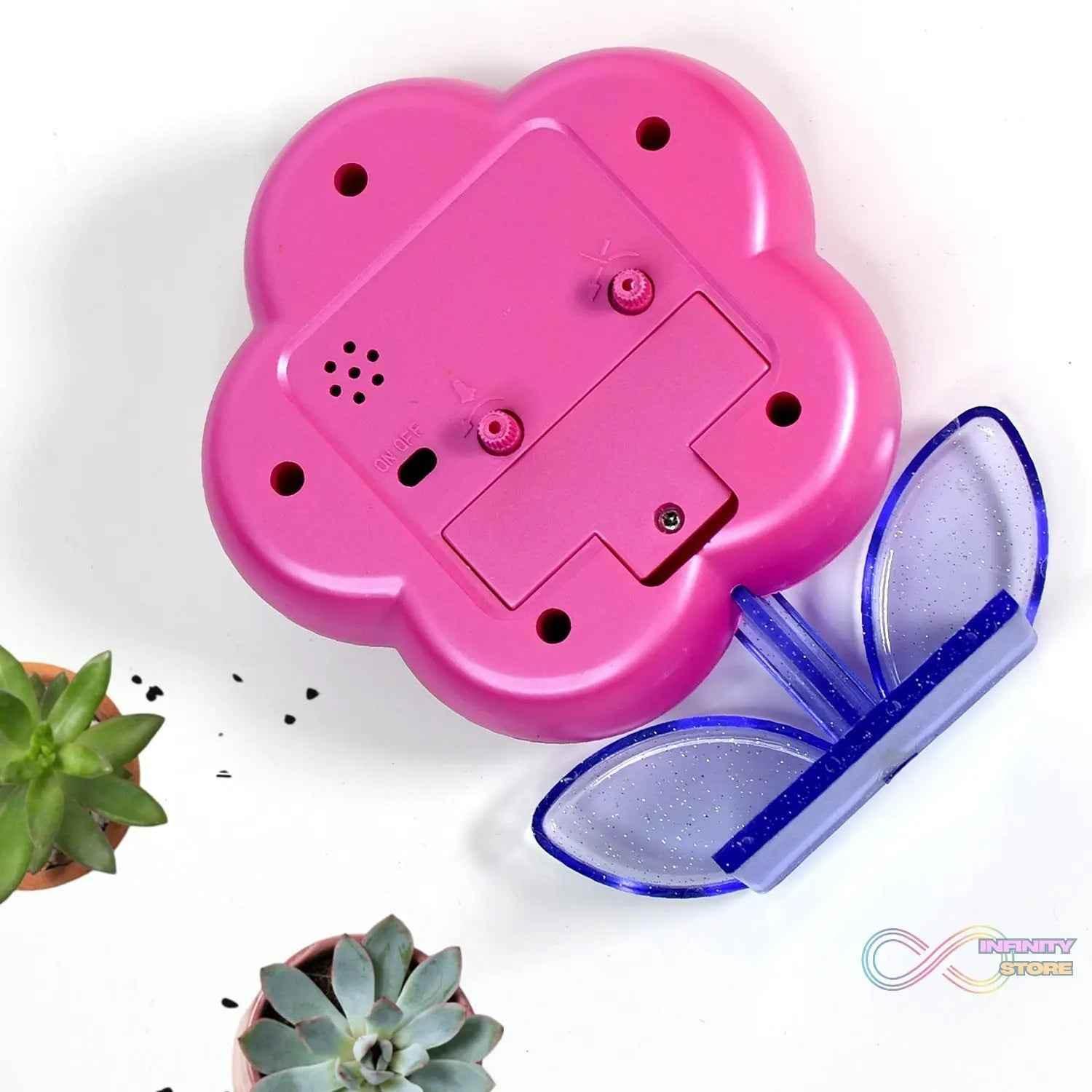 Flower-Shaped Desk Clock with Alarm System - infinityexculsivestore.com