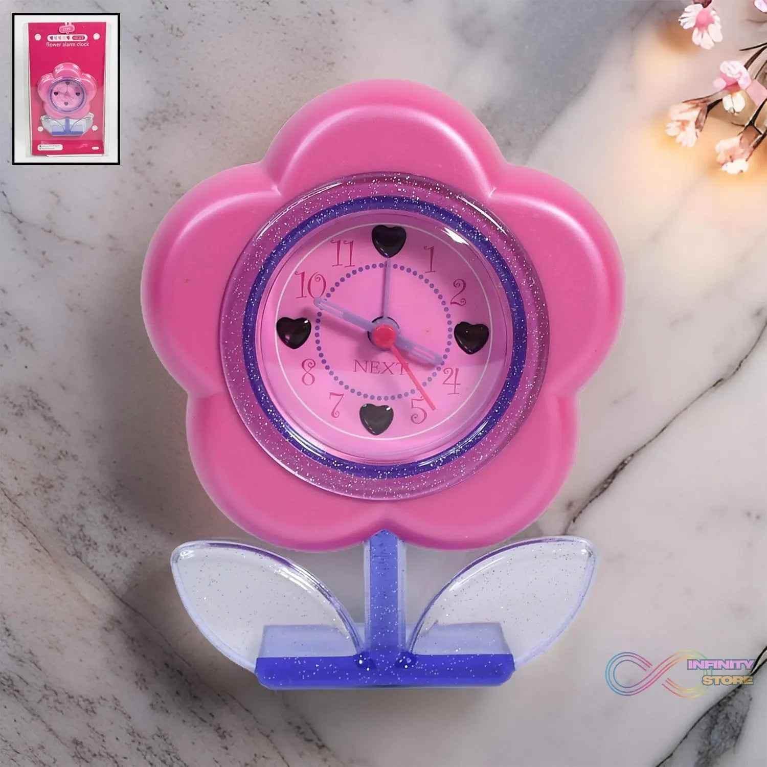 Flower-Shaped Desk Clock with Alarm System - infinityexculsivestore.com