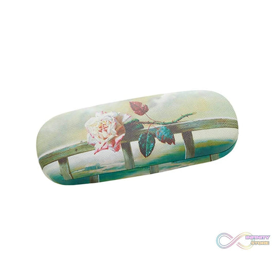 Flowers Decorative Glasses Case Eyeglasses Storage Box (1 Pc / Mix color) - infinityexculsivestore.com