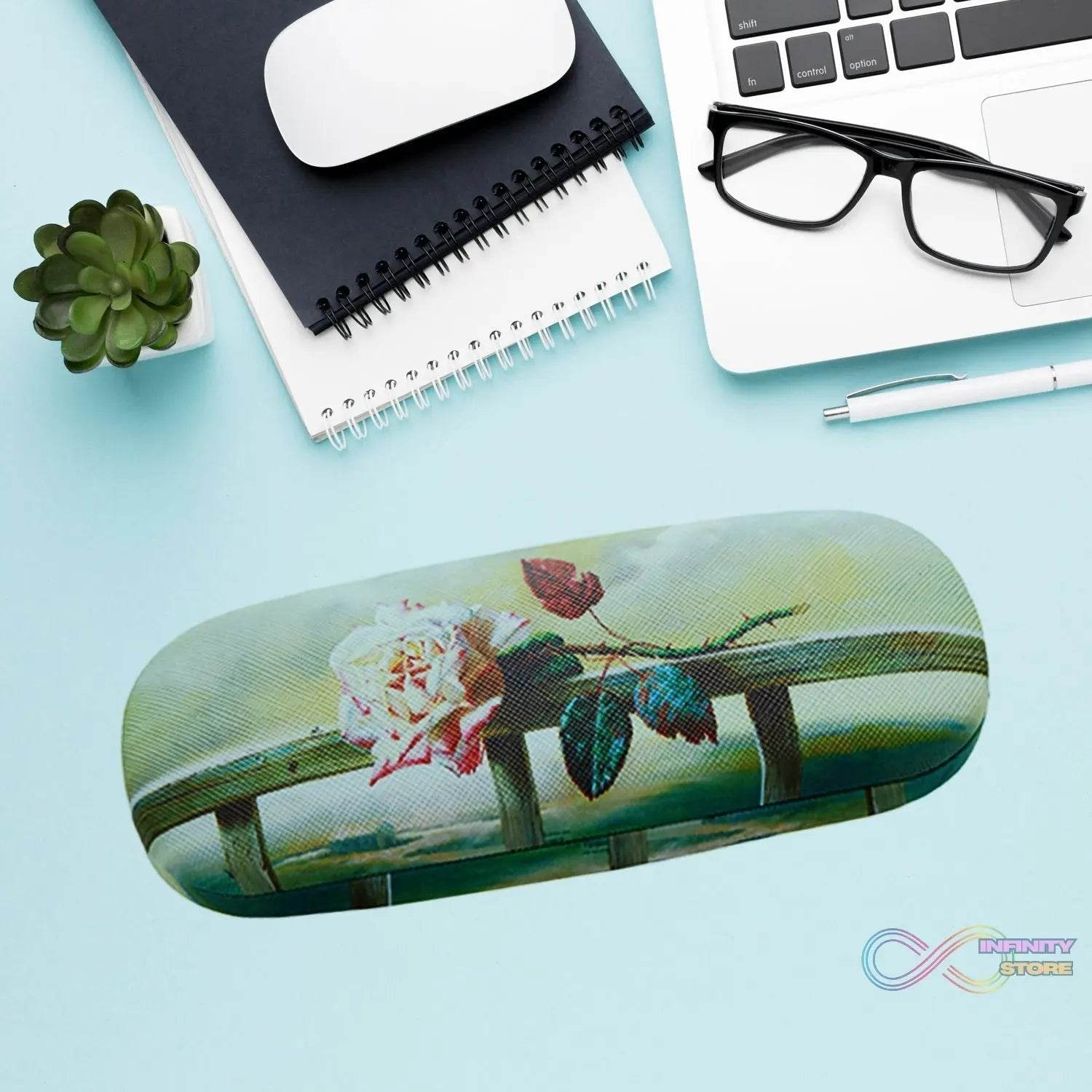 Flowers Decorative Glasses Case Eyeglasses Storage Box (1 Pc / Mix color) - infinityexculsivestore.com