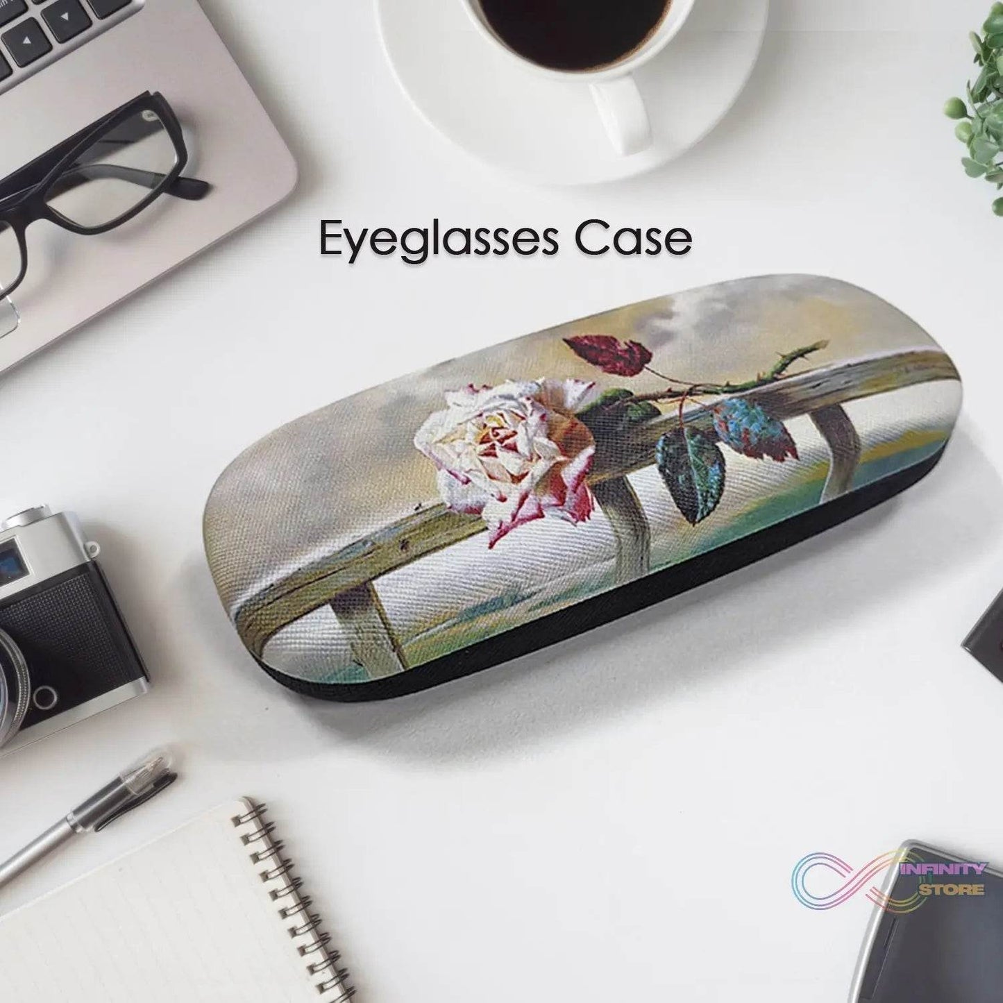 Flowers Decorative Glasses Case Eyeglasses Storage Box (1 Pc / Mix color) - infinityexculsivestore.com