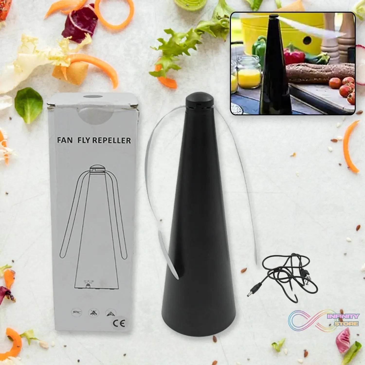 Fly Repellent Fan (Battery & USB) - Tabletop, Indoor/Outdoor, Chemical-Free - infinityexculsivestore.com