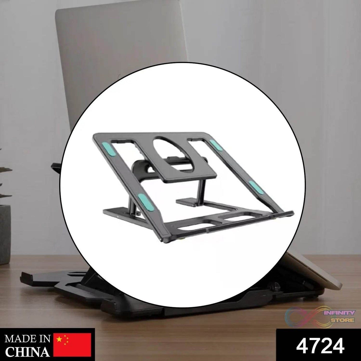 Foldable & Adjustable Portable Laptop Stand for laptops - infinityexculsivestore.com