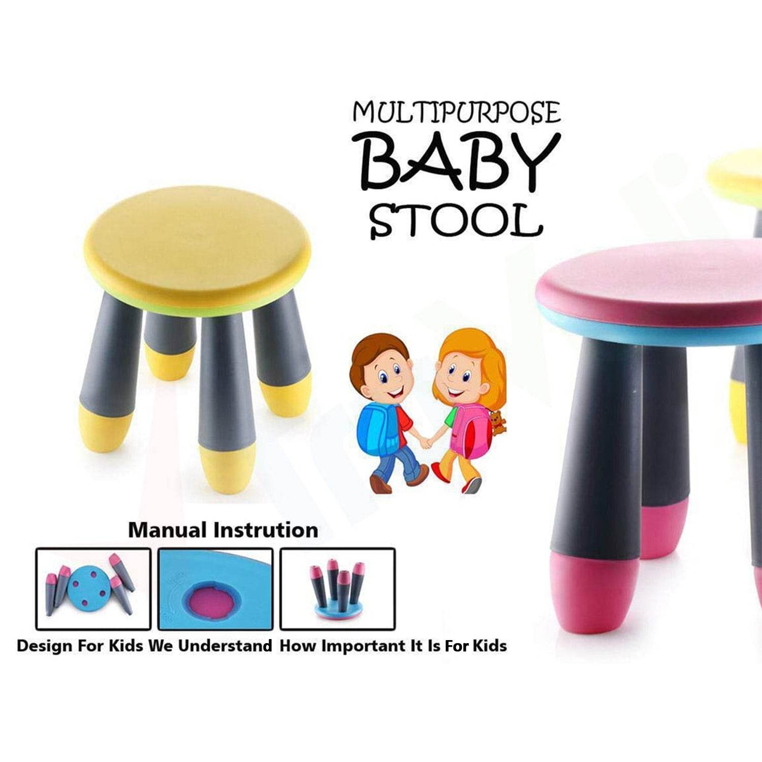 Foldable Baby Stool used in all kinds of places, specially made for kids and children’s etc. - infinityexculsivestore.com