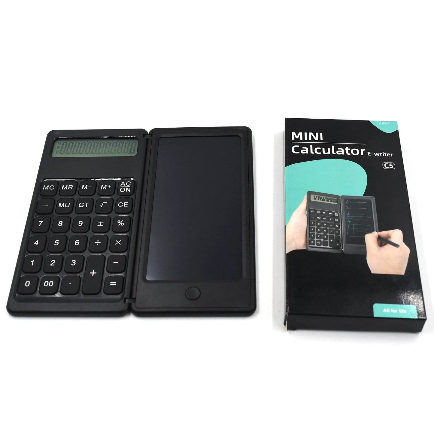Foldable Calculator With 6 Inch LCD Tablet Digital Drawing Pad Stylus Pen Erase Button Lock Function Smart Calculator -01 - infinityexculsivestore.com