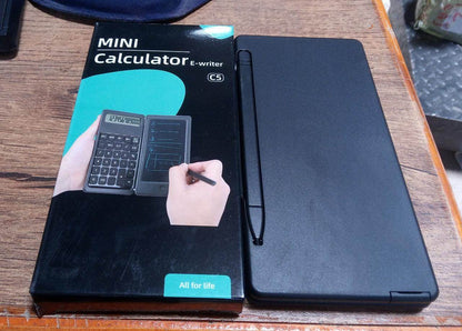 Foldable Calculator With 6 Inch LCD Tablet Digital Drawing Pad Stylus Pen Erase Button Lock Function Smart Calculator -01 - infinityexculsivestore.com