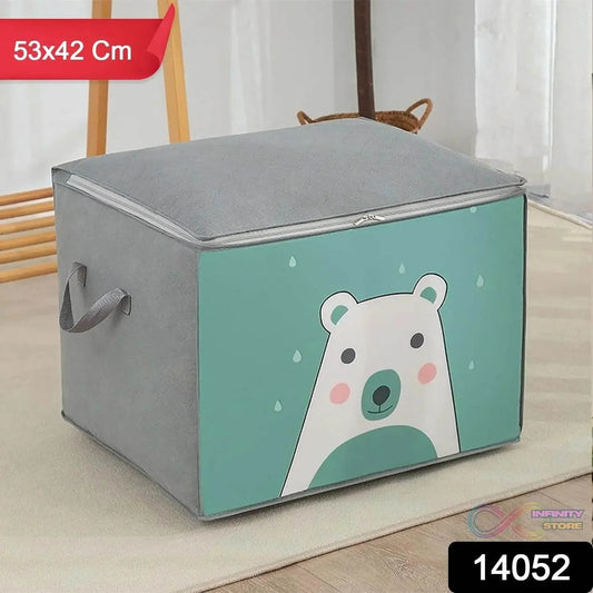 Foldable Closet Organizer Clear Window with Sturdy Zipper, Storage Bag (53×42×40 Cm / 1 Pc) - infinityexculsivestore.com